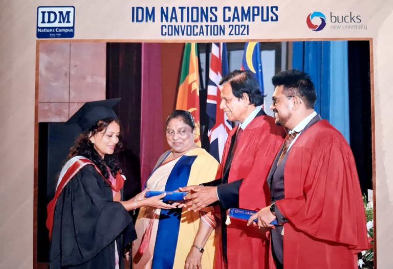 Education Tharaka Wasalamudaliarachchi receiving her LLB (Bachelor of Laws)