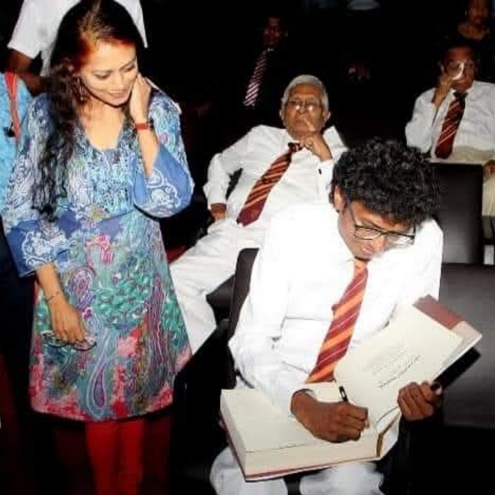 Tharaka Wasalamudaliarachchi with Nuwan Nayanajith Kumara