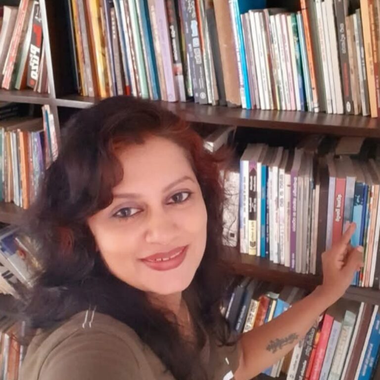 Tharaka Wasalamudaliarachchi and her Book Collection