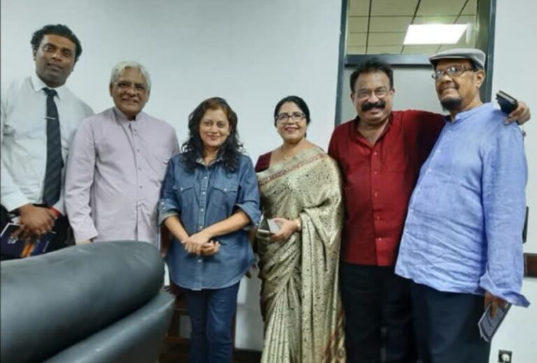 Tharaka Wasalamudaliarachchi and J.B Disanayake, Parakarama Kodithuwakku, Deepika Priyadarshani and her husband Chamika Herath