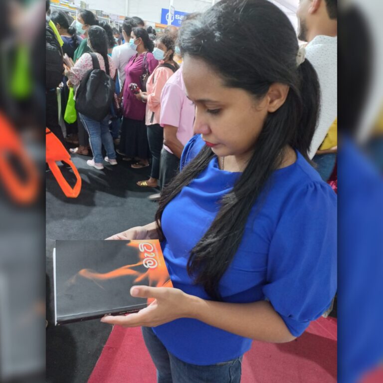 Tharu Queen A fan of Tharaka Wasalamudaliarachchi checking her books out