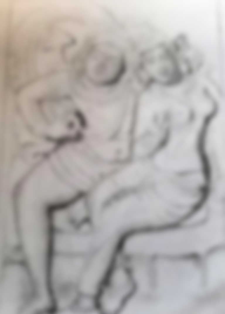 Career A Drawing of the "Isurumuniya Lovers" by Tharaka Wasalamudaliarachchi