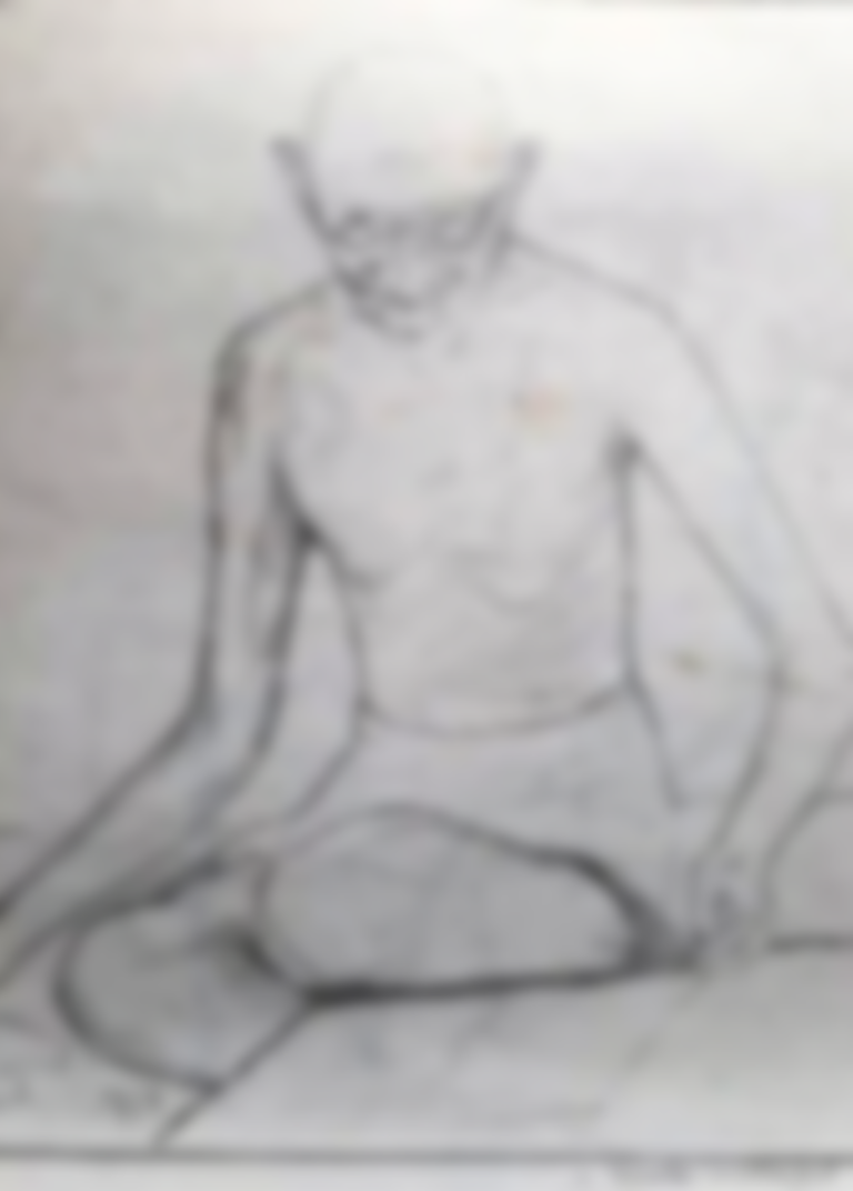 Career A Drawing of Mahatma Ghandhi by Tharaka Wasalamudaliarachchi